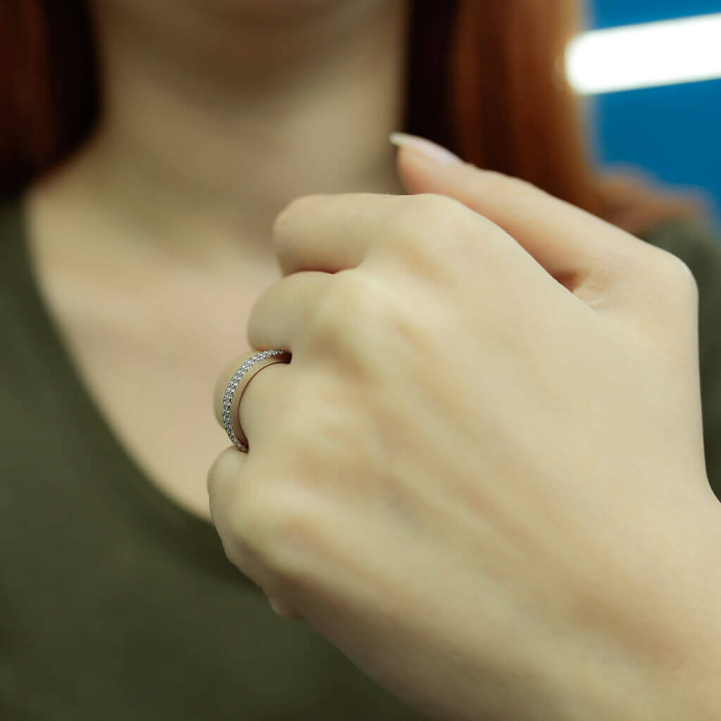 0.40 Carat Diamond Half Ring