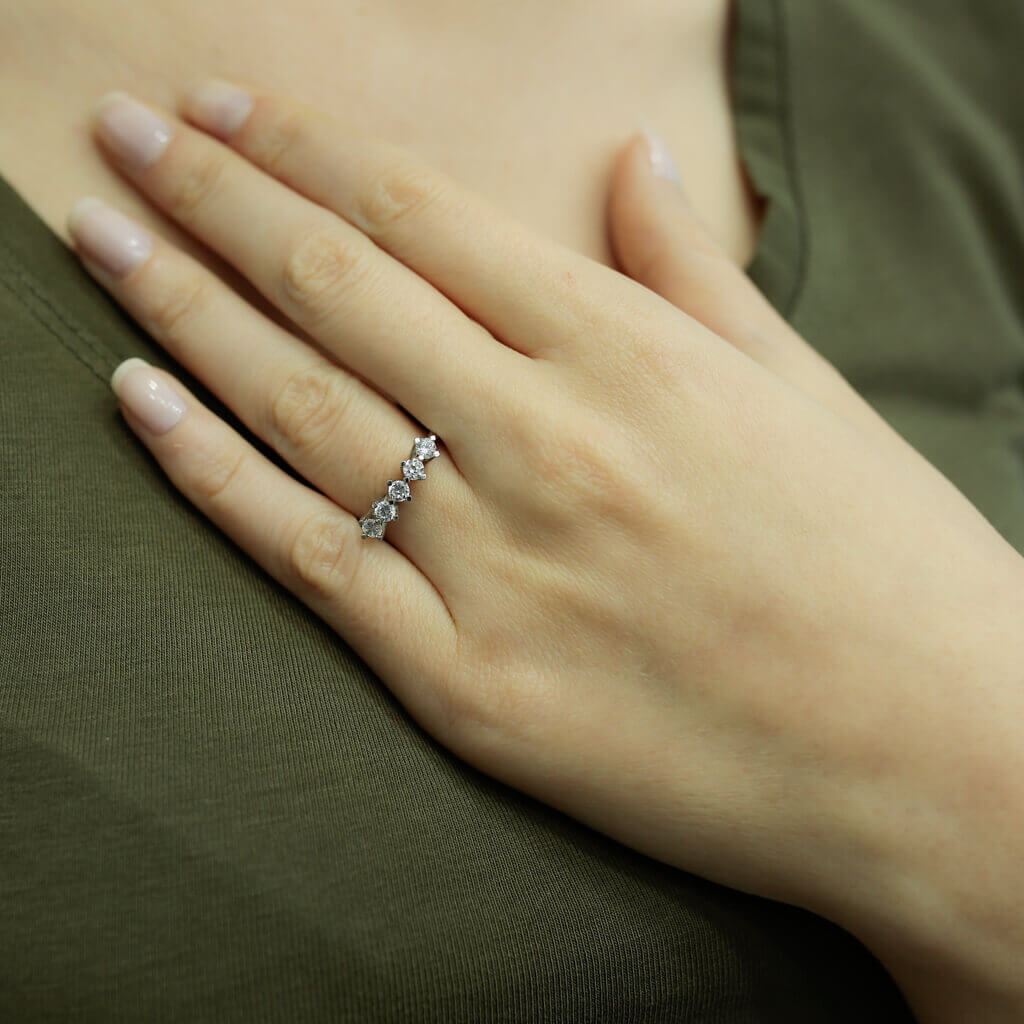 0.55 Carat Diamond Five Stone Ring