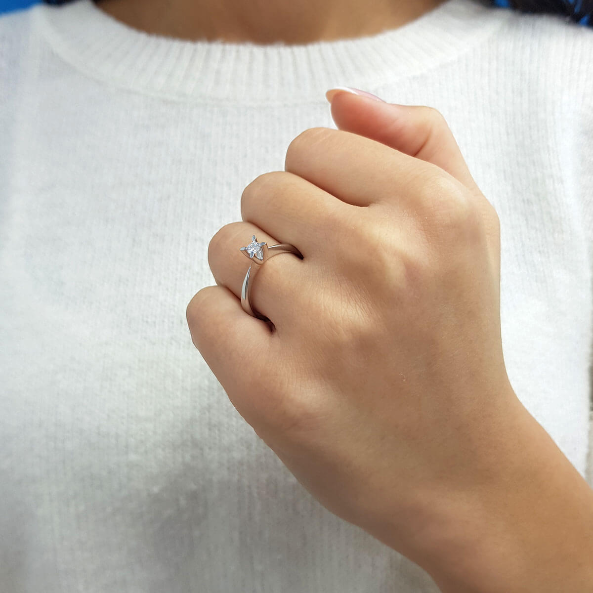 0.14 Carat Diamond Solitaire Ring