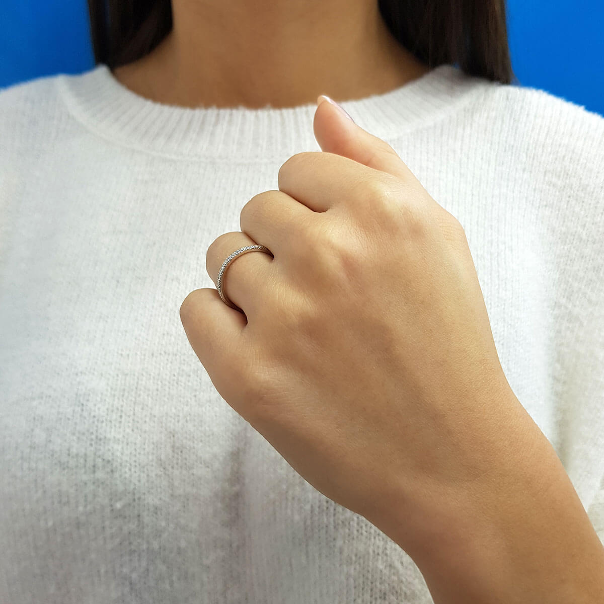 0.22 Carat Diamond Half-Eternity Ring