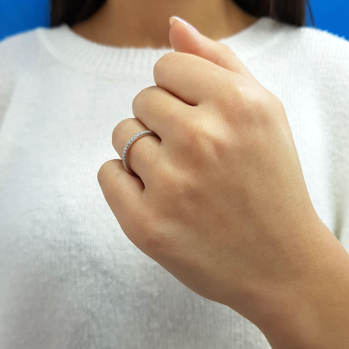 0.25 Carat Diamond Half-Eternity Ring