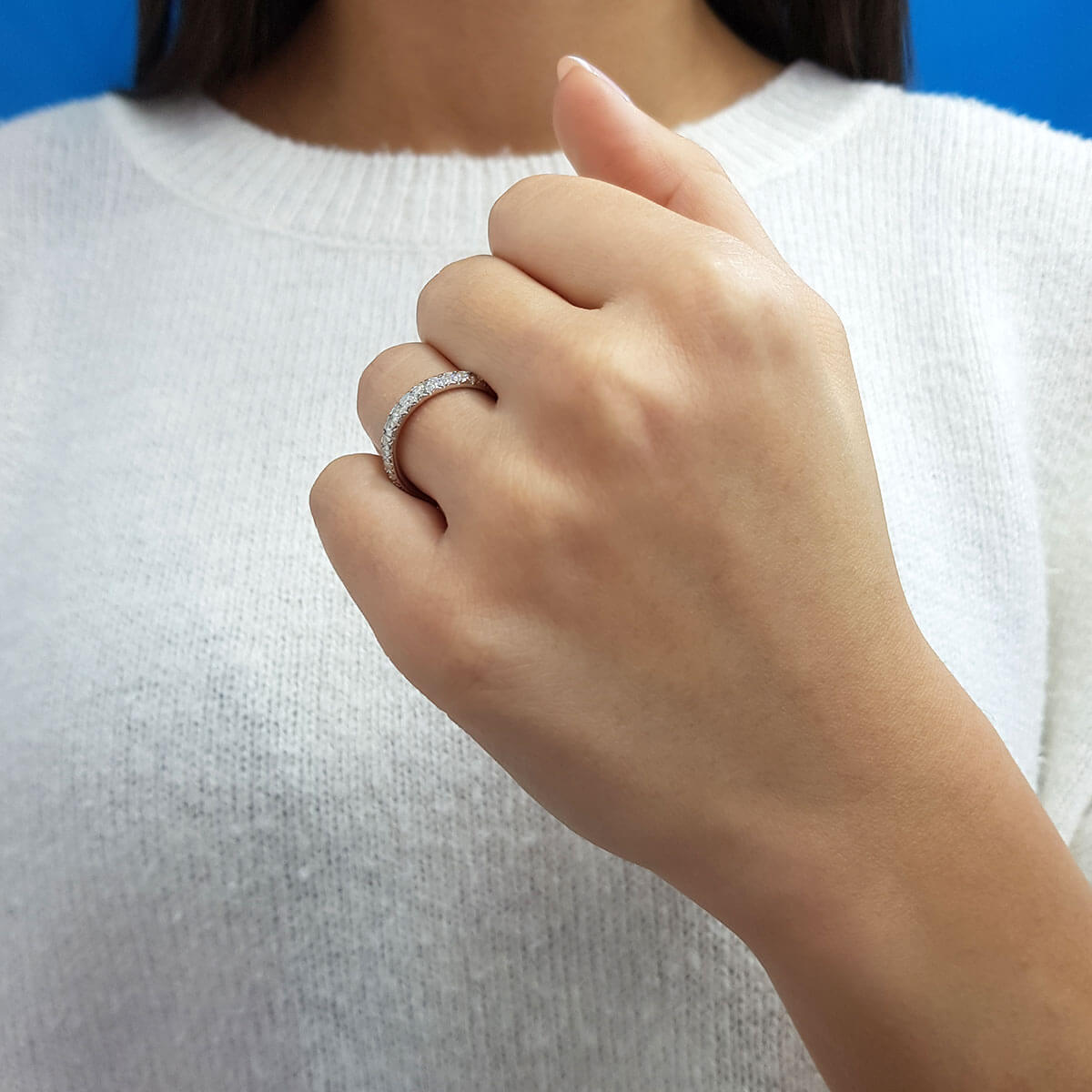 0.70 Carat Diamond Half-Eternity Ring