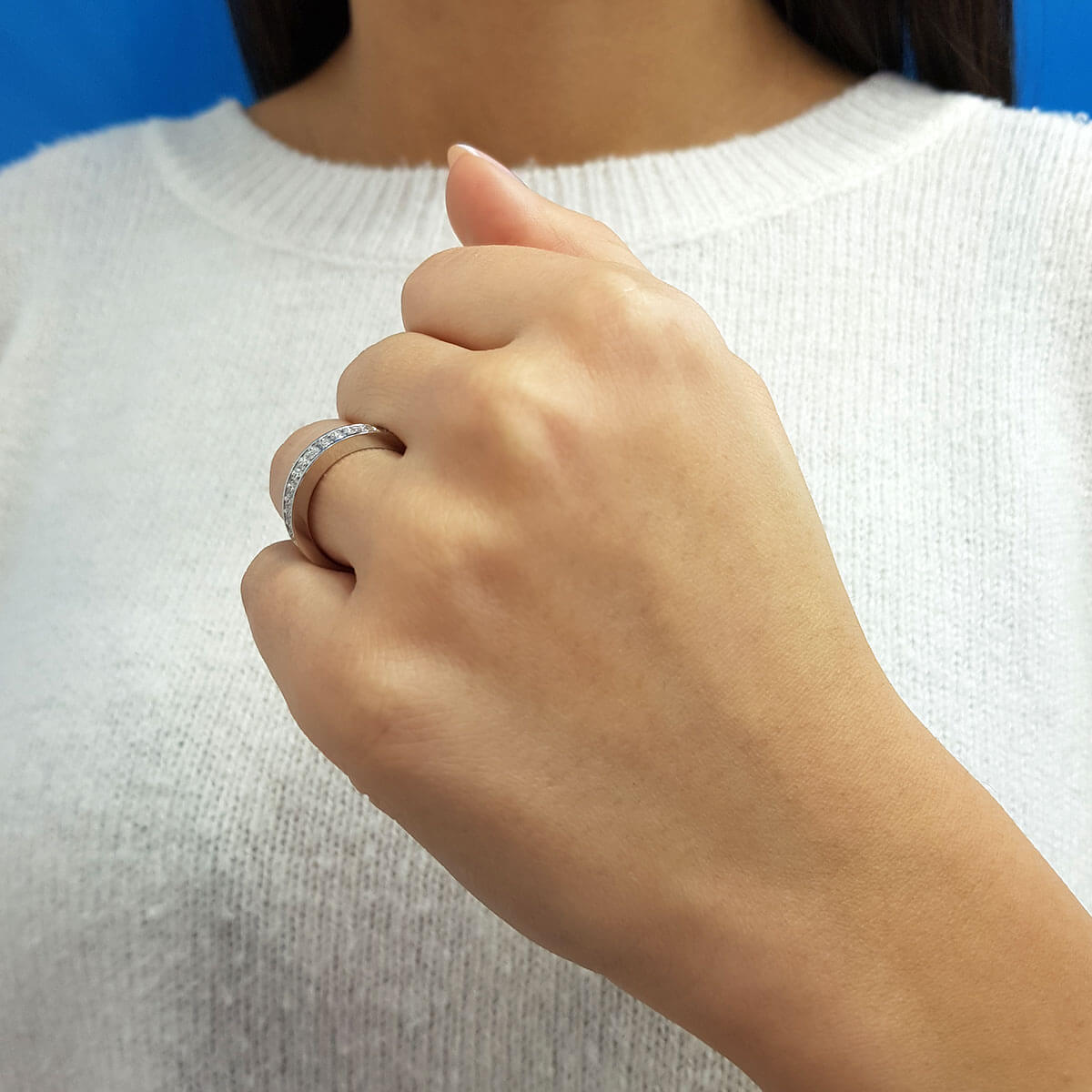 0.47 Carat Diamond Half-Eternity Ring