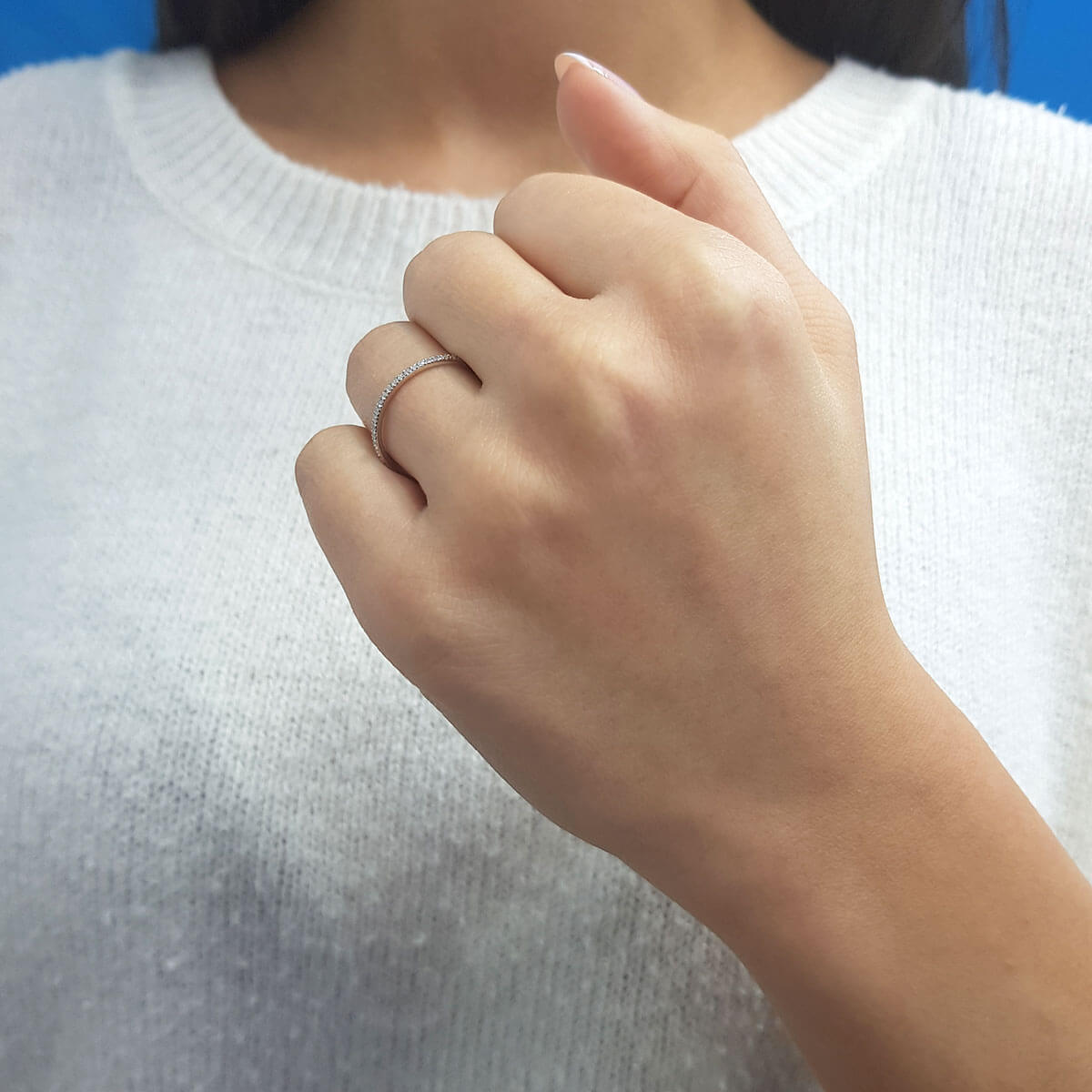 0.17 Carat Diamond Half-Eternity Ring