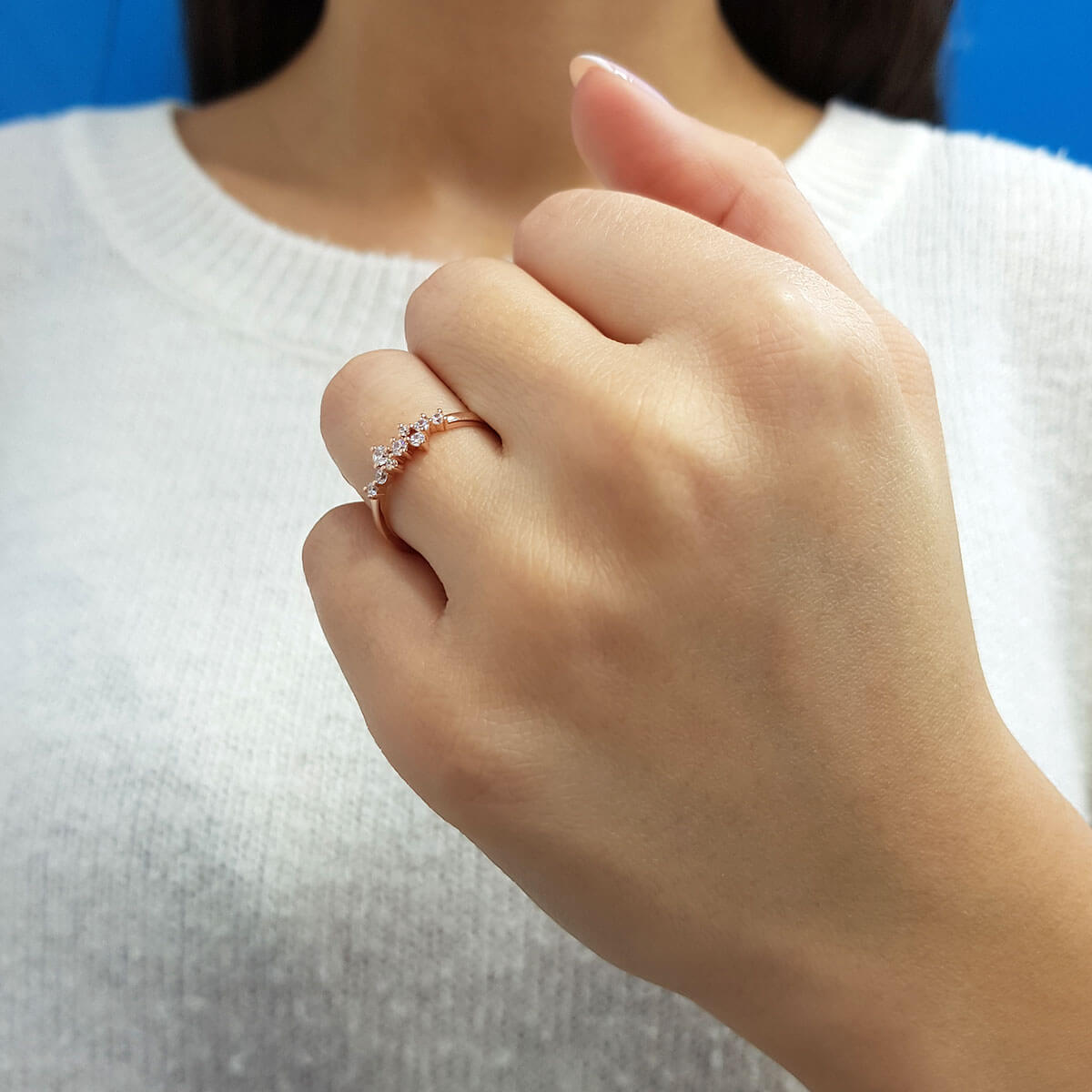 Diamond Stone Ursa Minor Ring