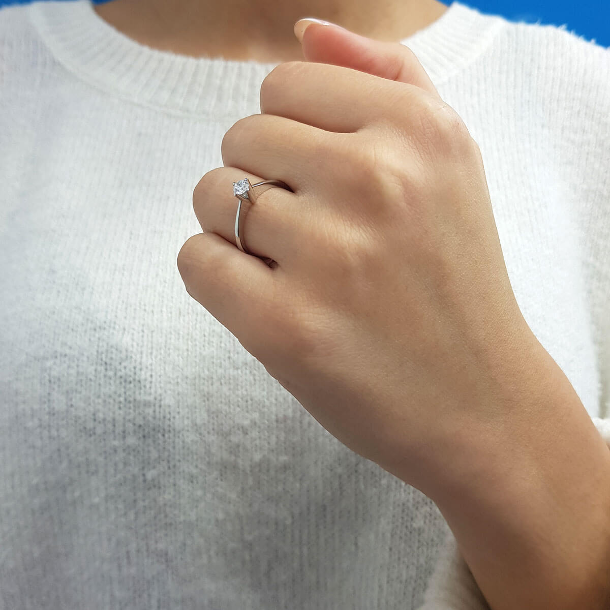 0.19 Carat Diamond Solitaire Ring