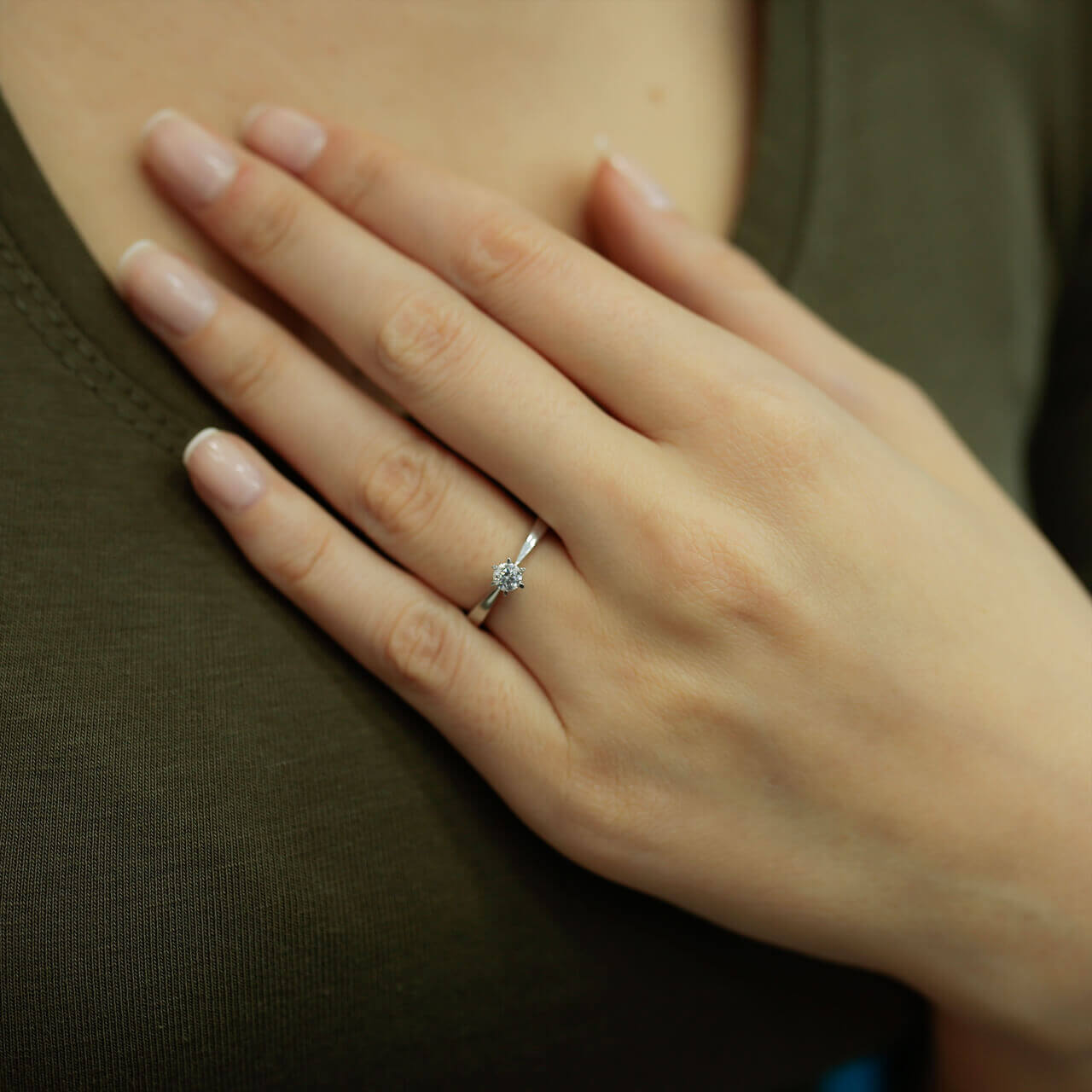 0.21 Carat Diamond Solitaire Ring