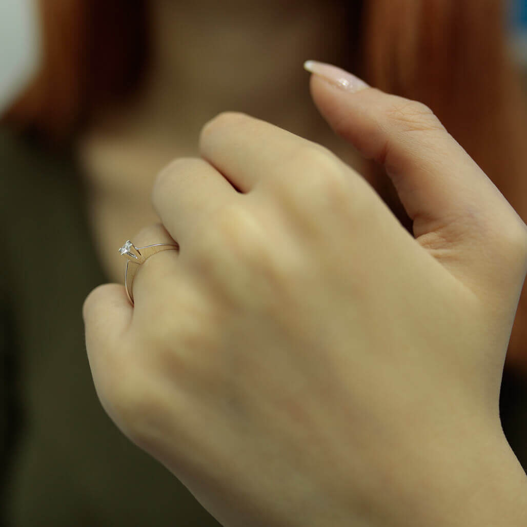 0.08 Carat Diamond Solitaire Ring