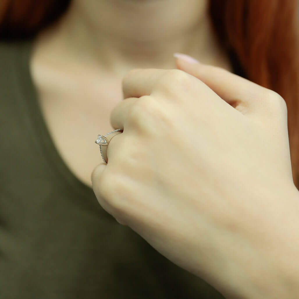 Total 0.27 Carat Diamond Solitaire Ring