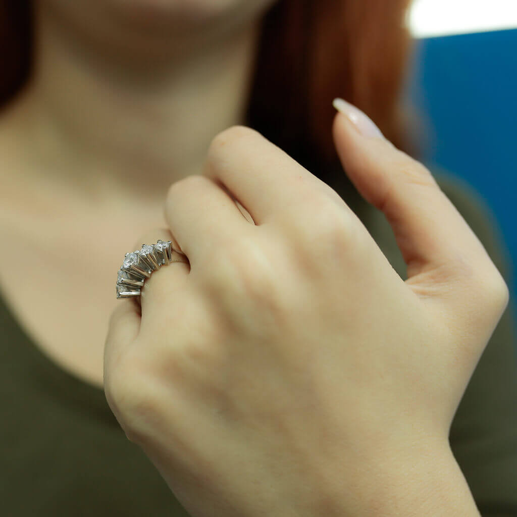 0.85 Carat Diamond Five Stone Ring