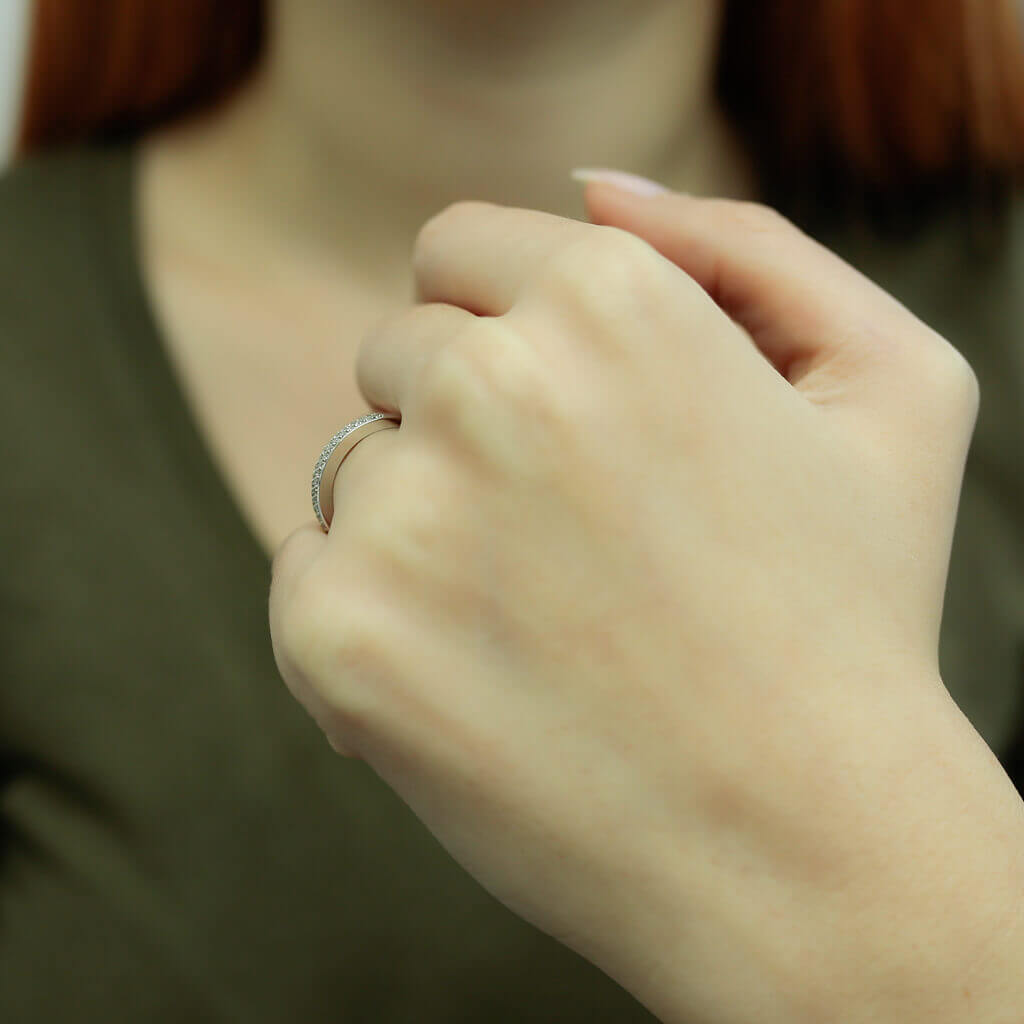 0.20 Carat Diamond Half Ring