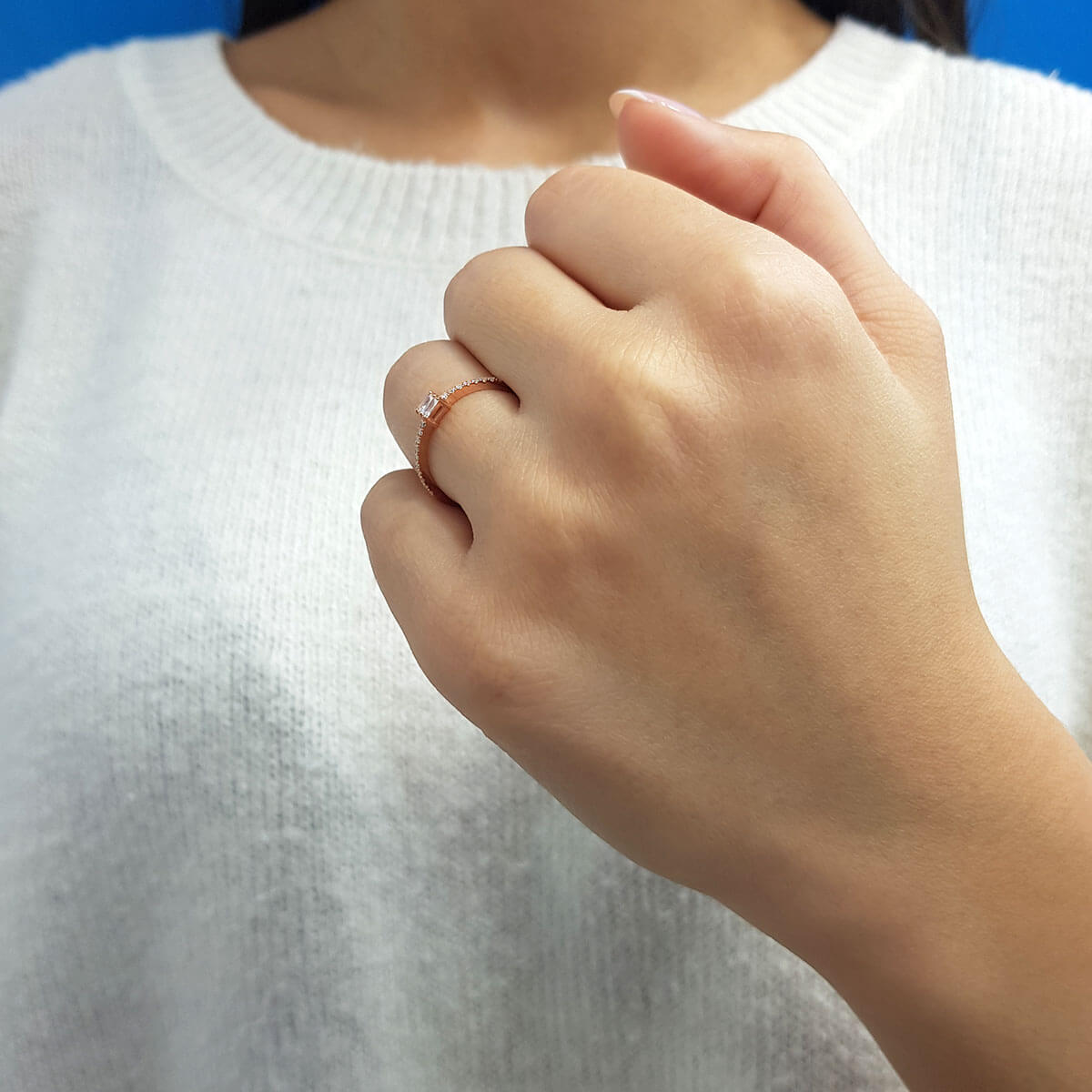 Baguette Diamond Lagas Ring