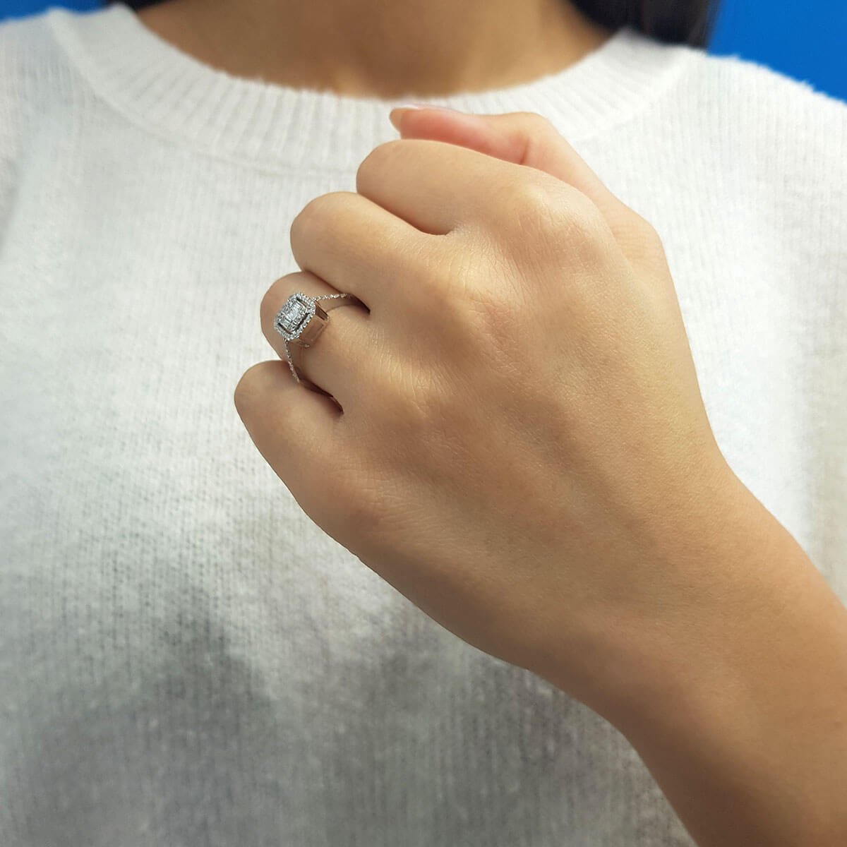 0.45 Carat Baguette Diamond Ring