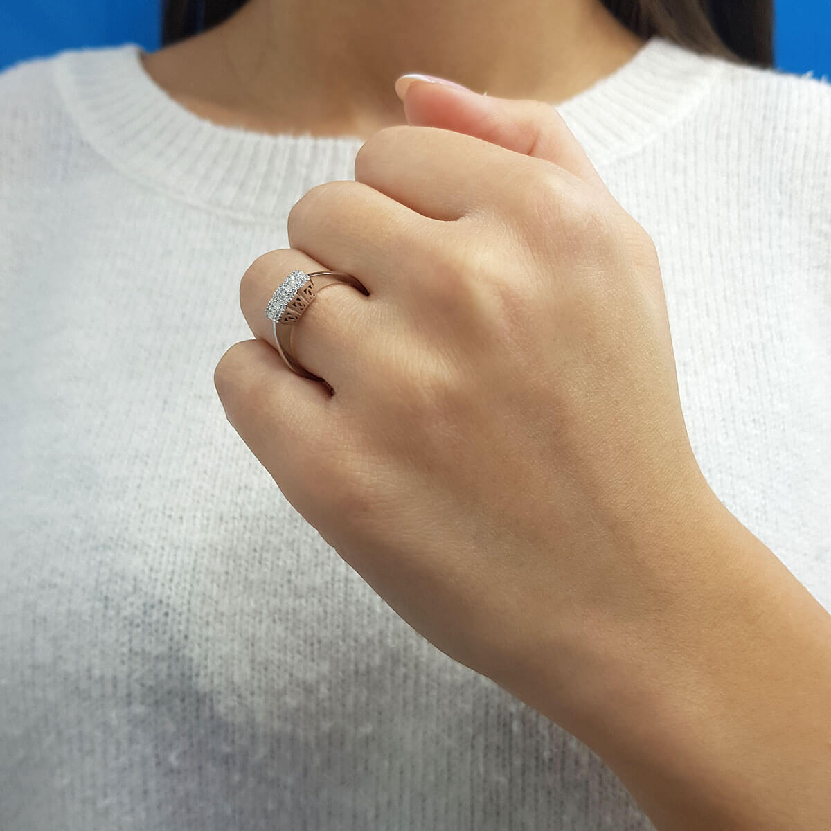 Baguette Diamond Tria Ring