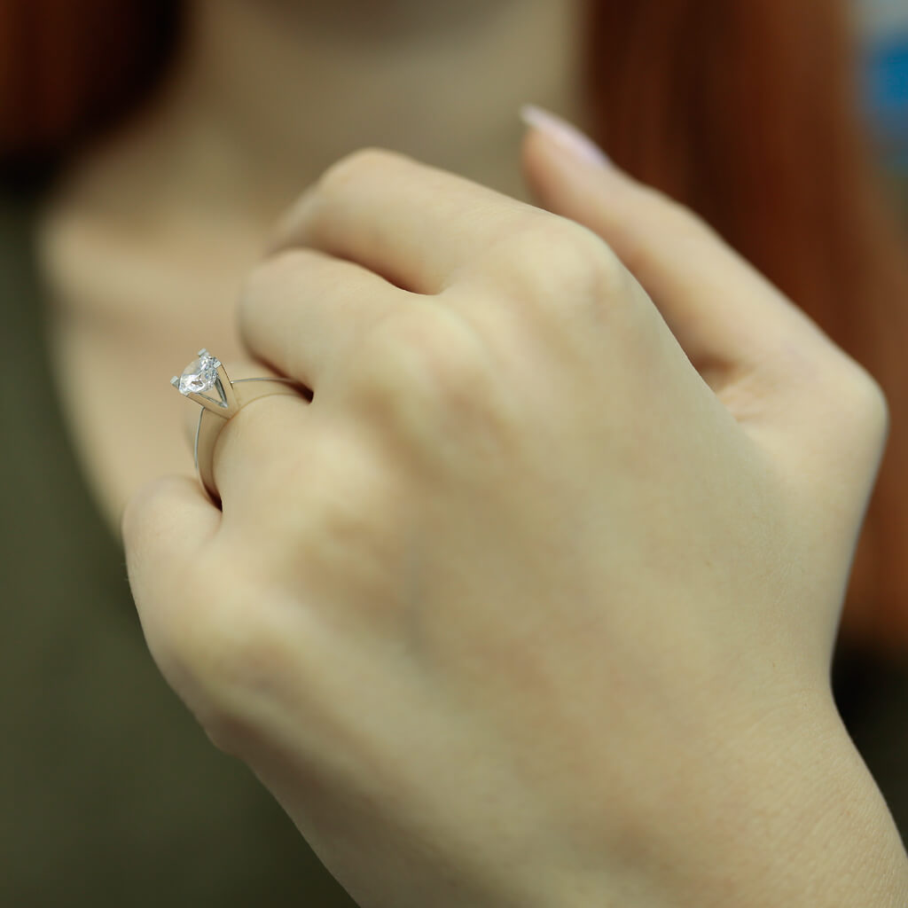 0.96 Carat Diamond Solitaire Ring