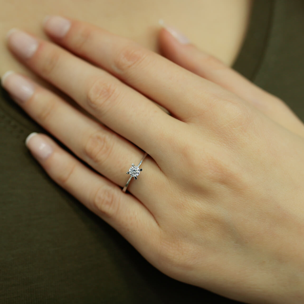 0.24 Carat Diamond Solitaire Ring