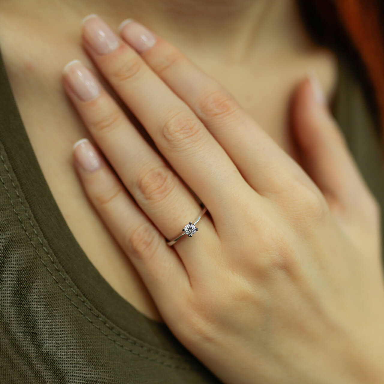 0.19 Carat Diamond Solitaire Ring