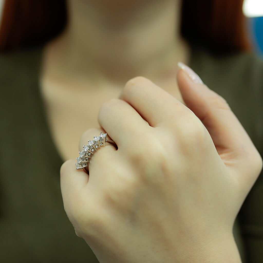 0.56 Carat Diamond Seven Stone Ring