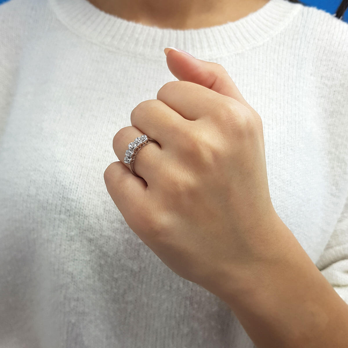 0.28 Carat Diamond Five-Stone Ring