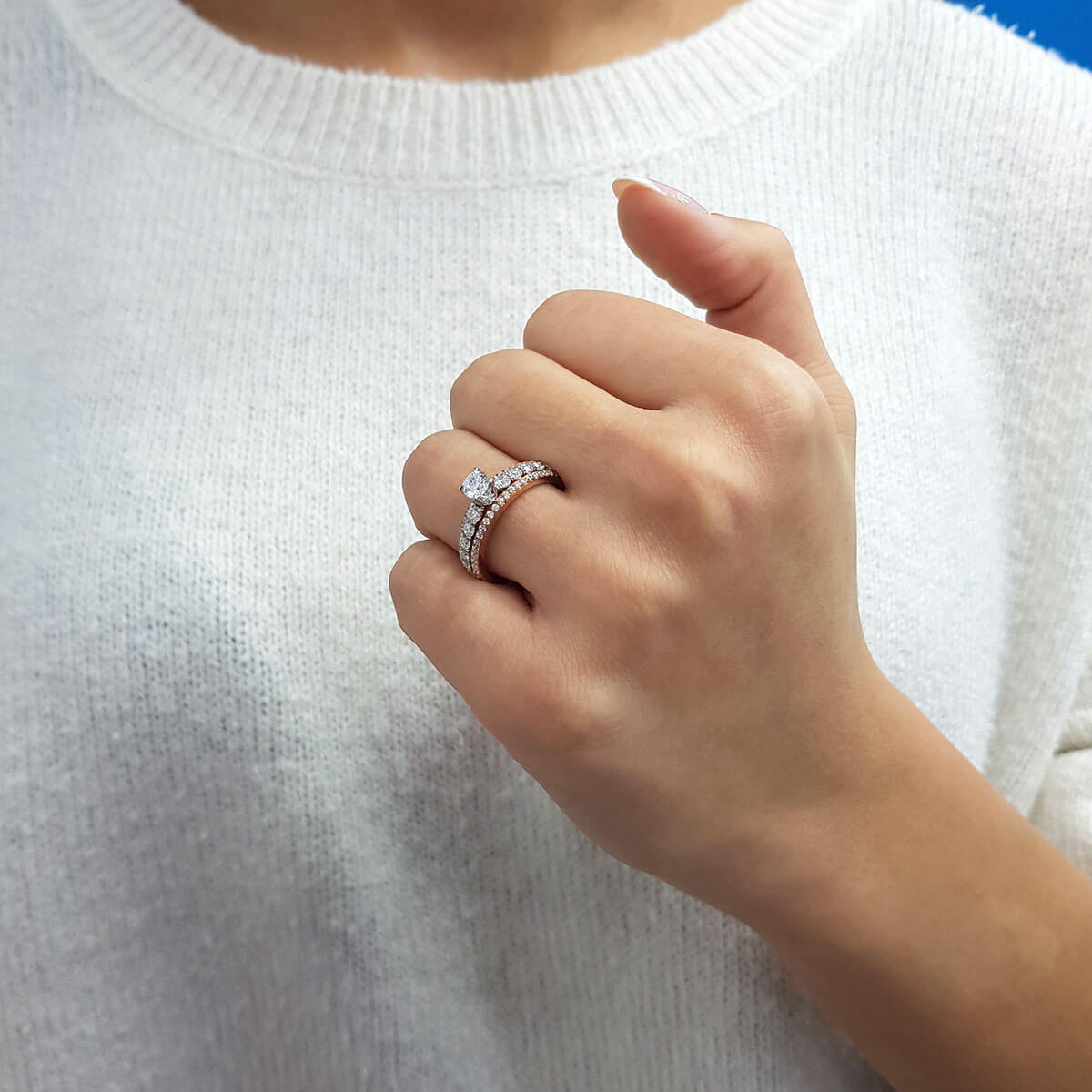 Total 1 Carat Diamond Solitaire Ring