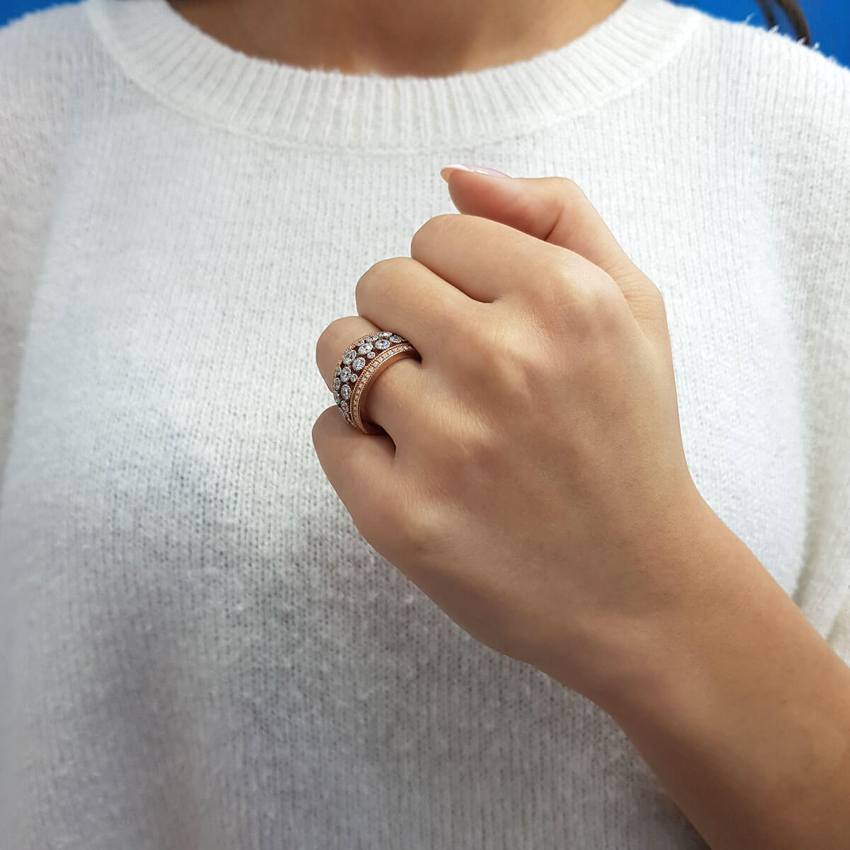 Diamond Aquarius Ring