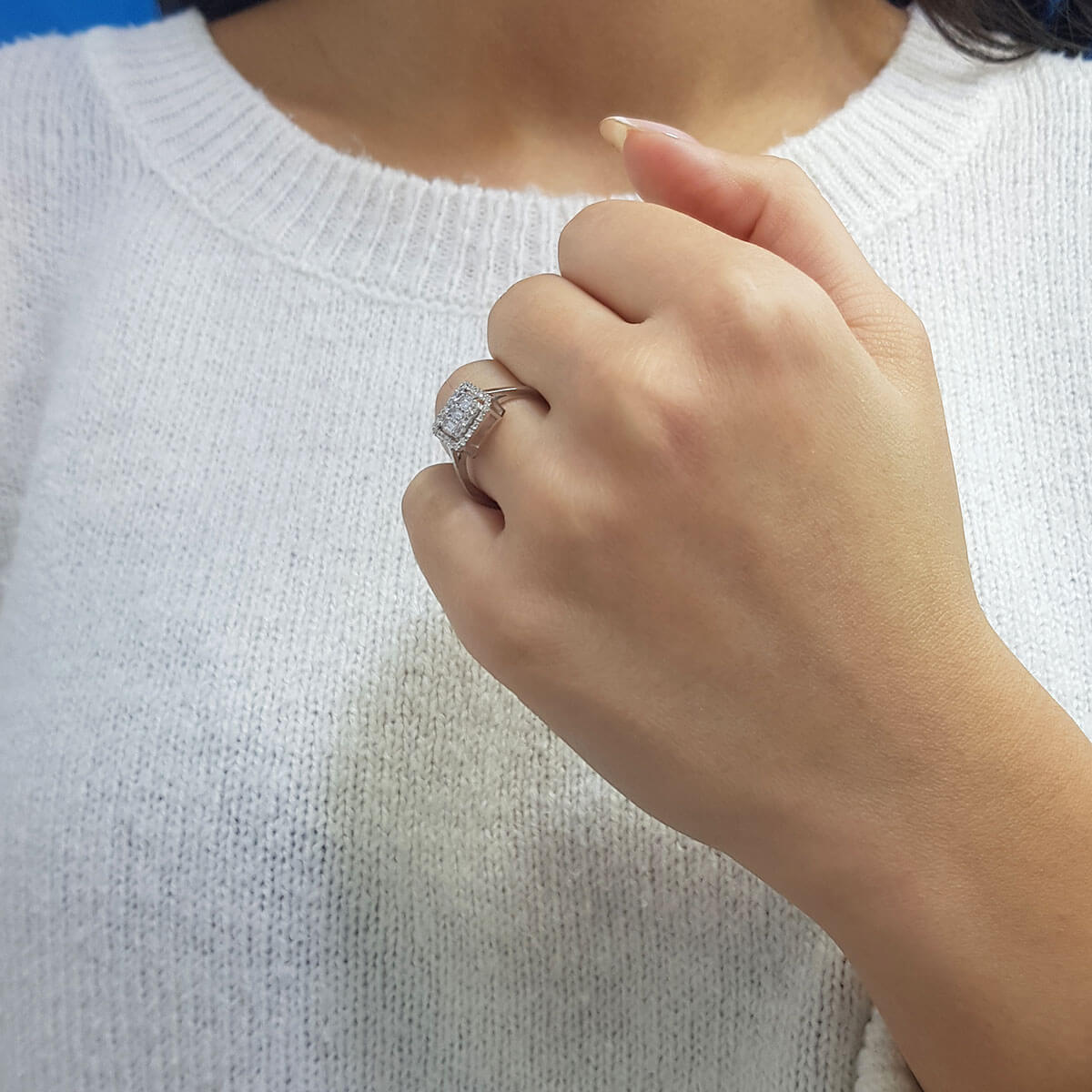 0.68 Carat Baguette Diamond Ring