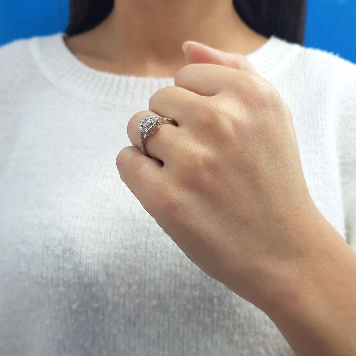 0.32 Carat Baguette Diamond Ring