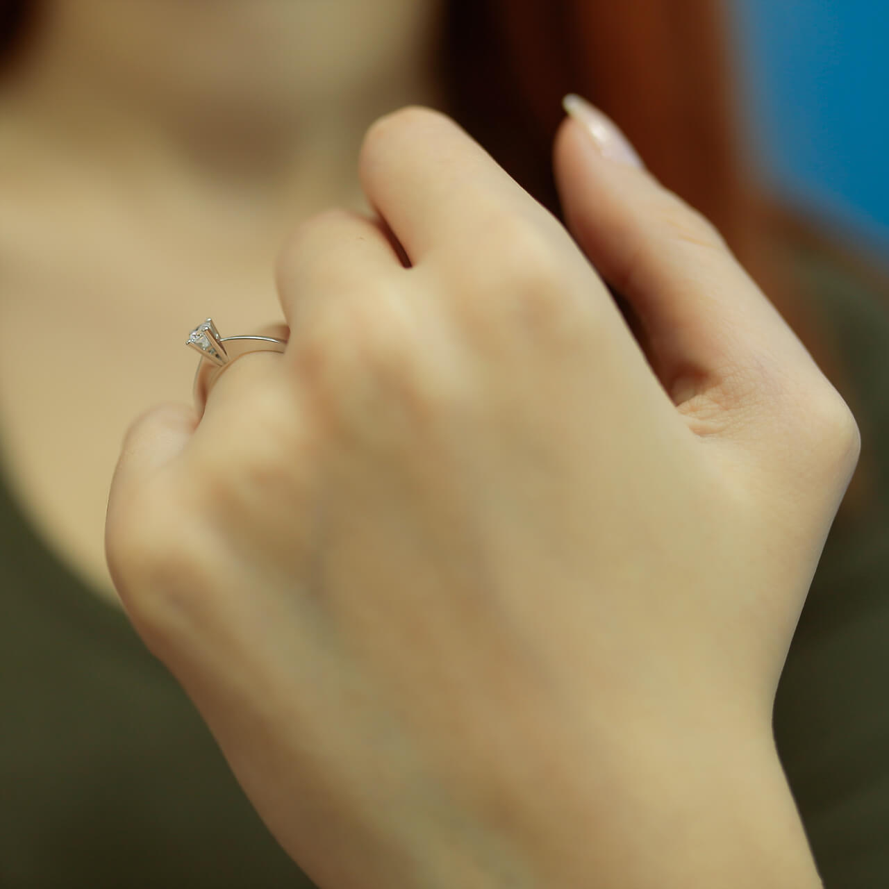 G-VS 0.18 Carat Diamond Solitaire Ring