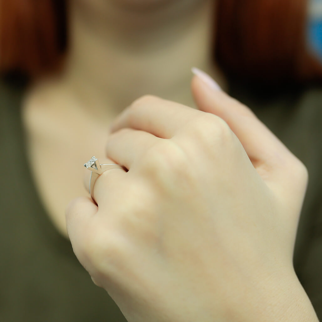 0.40 Carat Effect Diamond Solitaire Ring