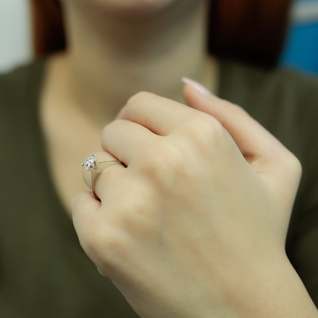 0.60 Carat Effect Diamond Solitaire Ring