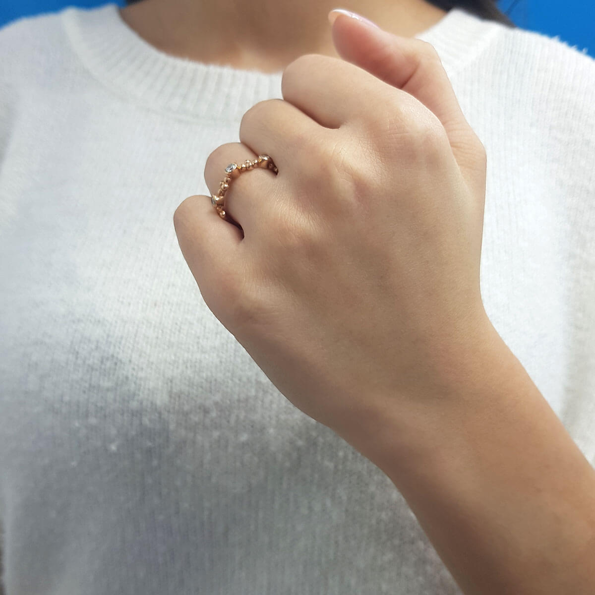 0.19 Carat Diamond Tria Ring