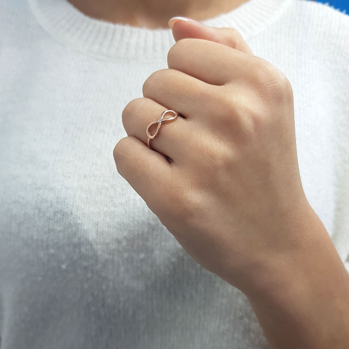 Diamond Infinity Ring