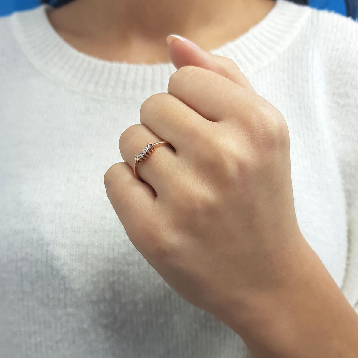 Baguette Diamond Nabu Ring