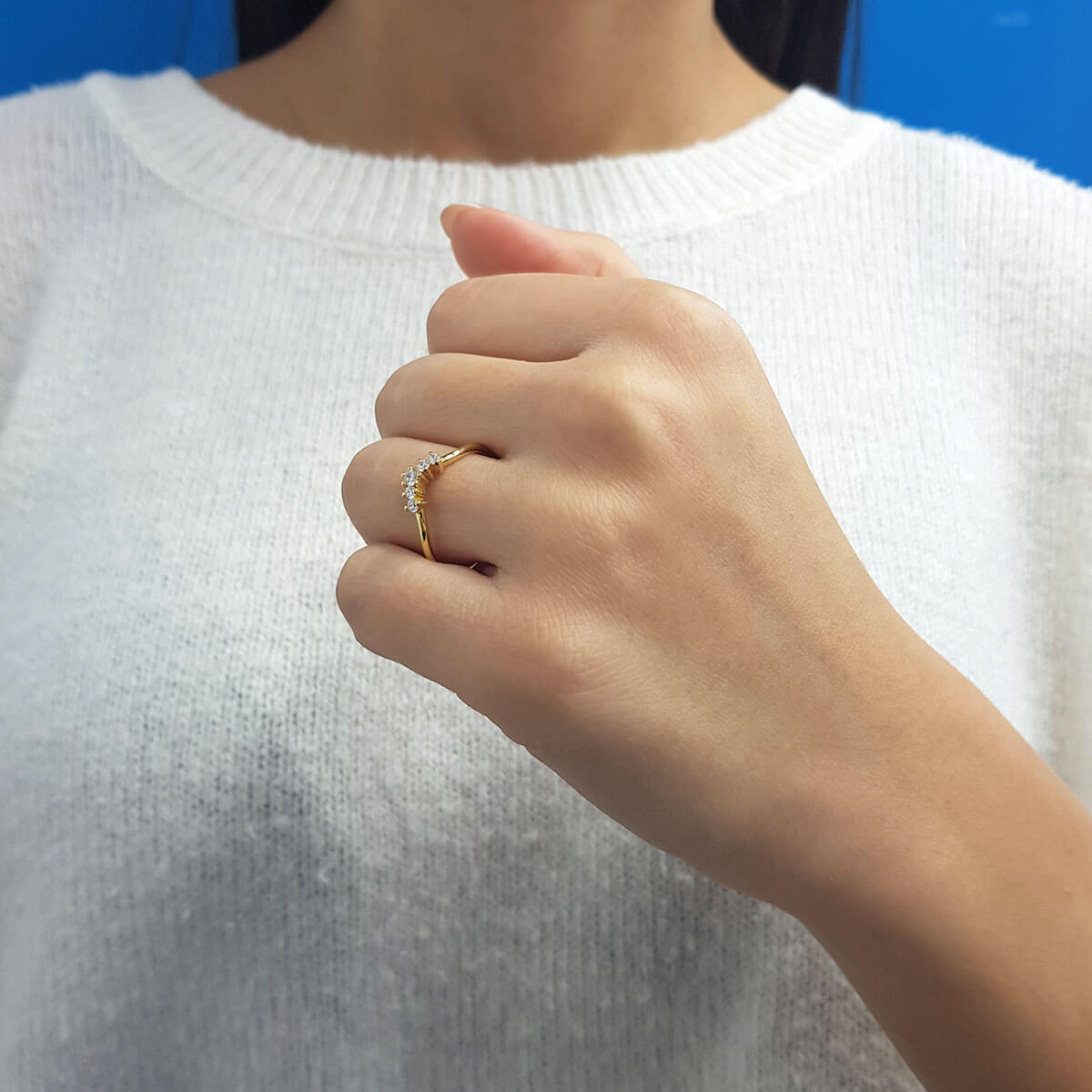 Diamond Stone Ahu Ring