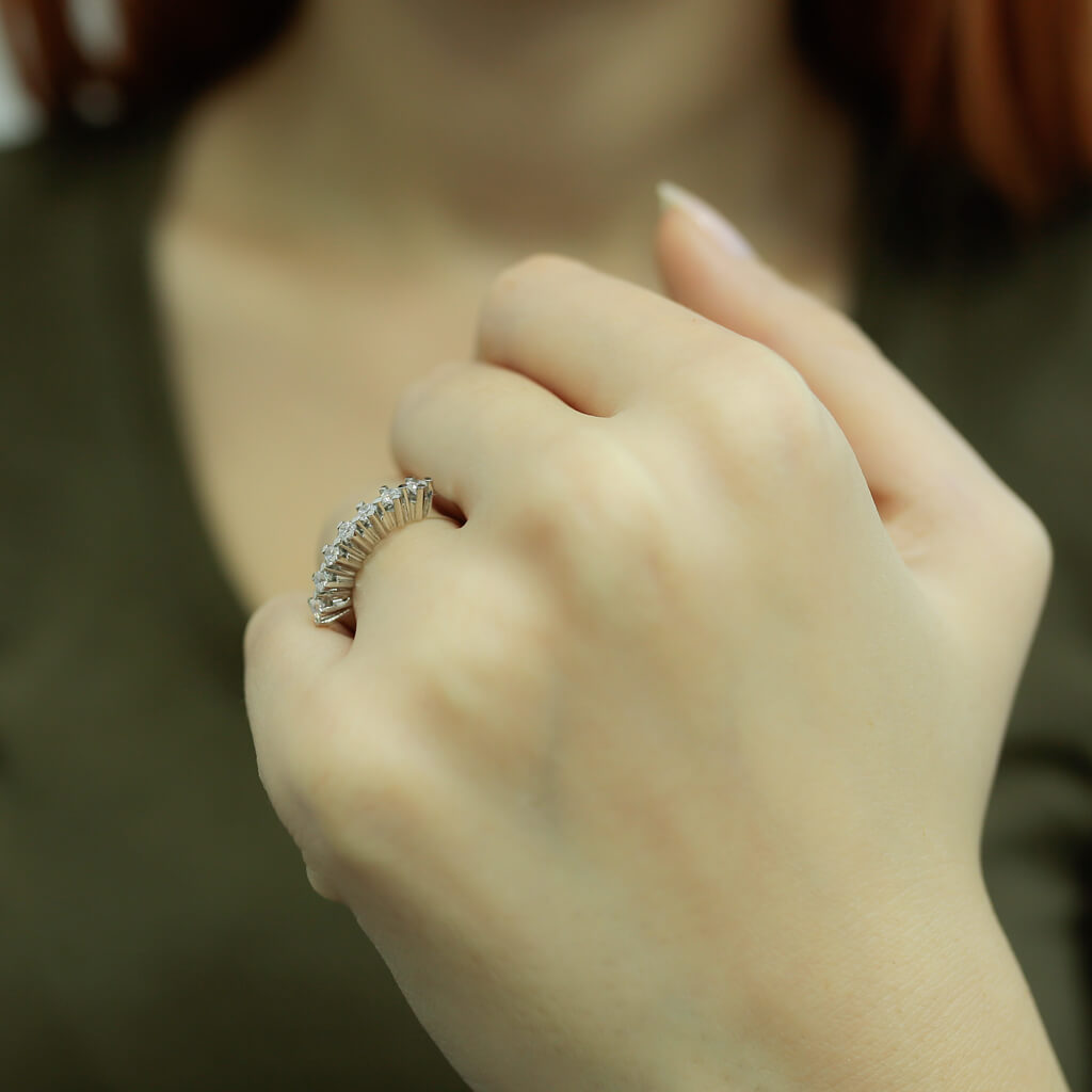 0.35 Carat Diamond Seven-Stone Ring