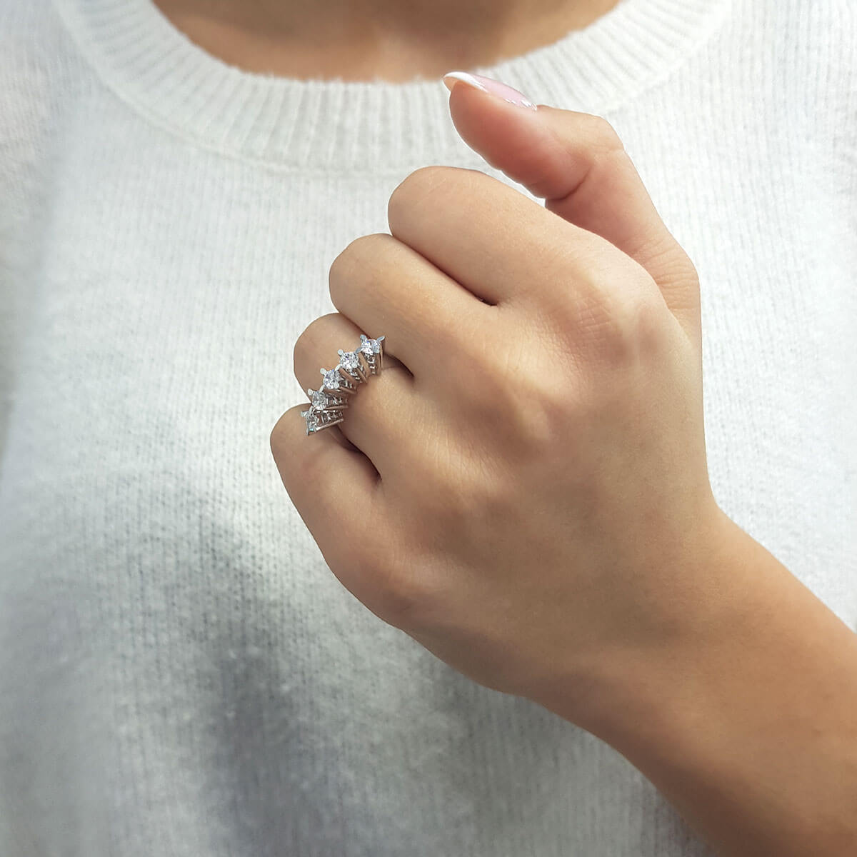 0.70 Carat Diamond Five-Stone Ring