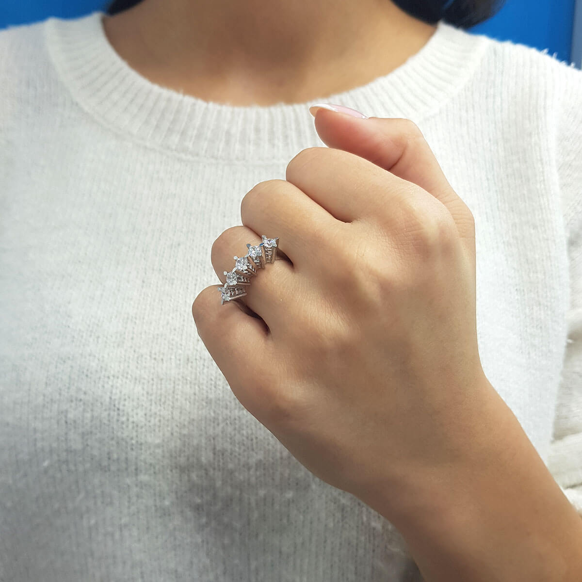 0.90 Carat Diamond Five-Stone Ring