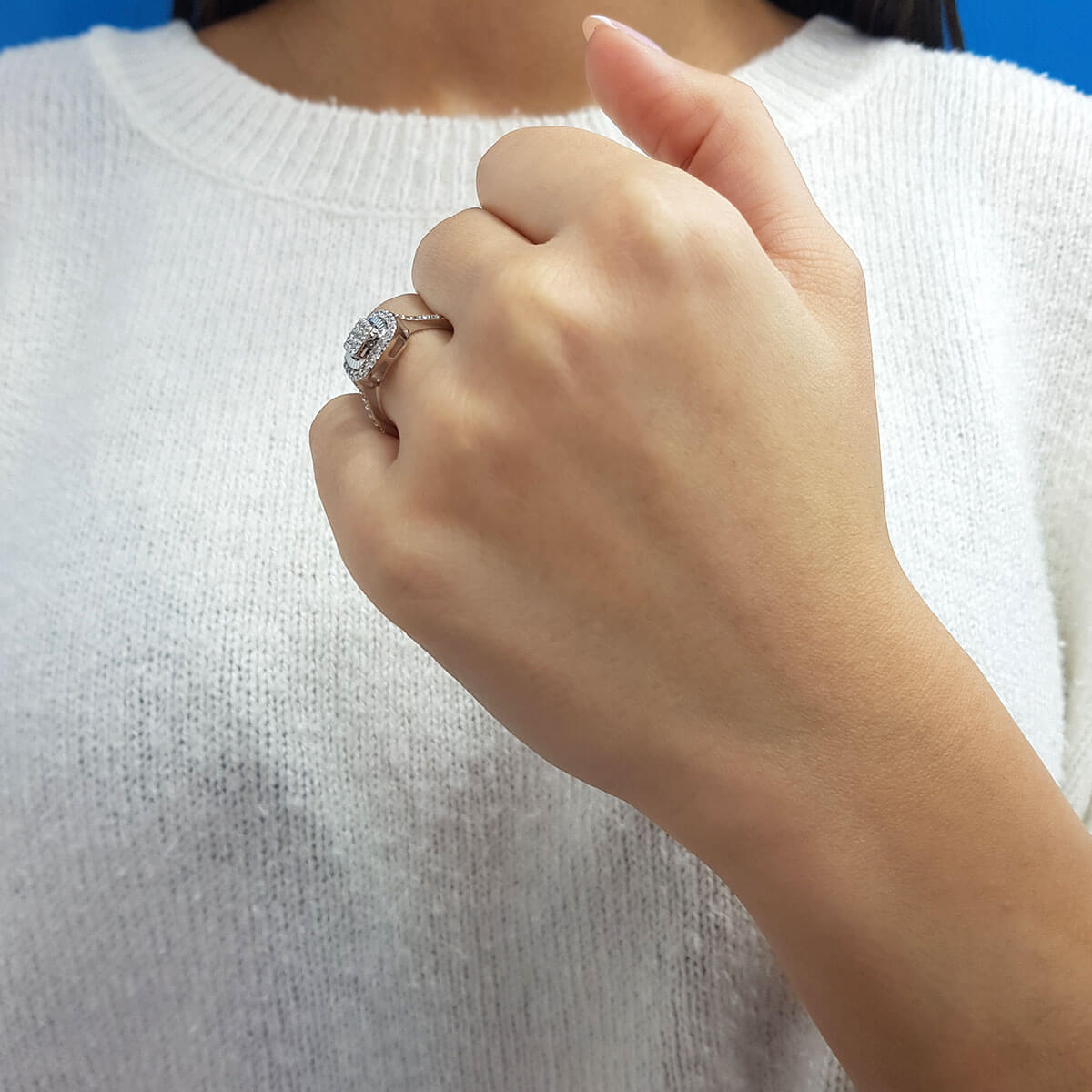 Diamond Cushion Susa Ring