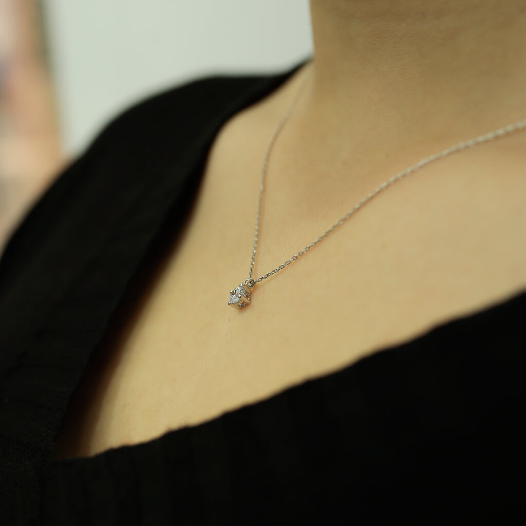 0.24 Carat Diamond Solitaire Necklace