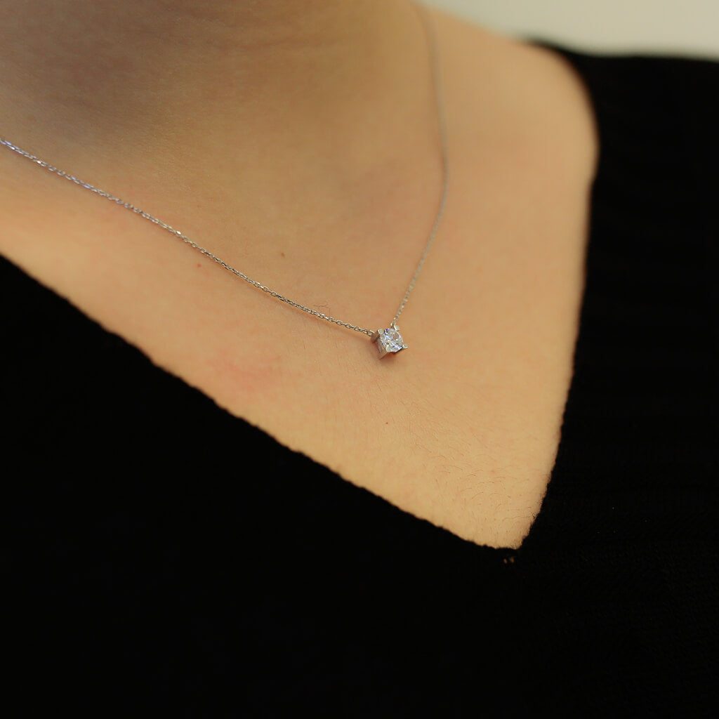 0.33 Carat Diamond Solitaire Necklace