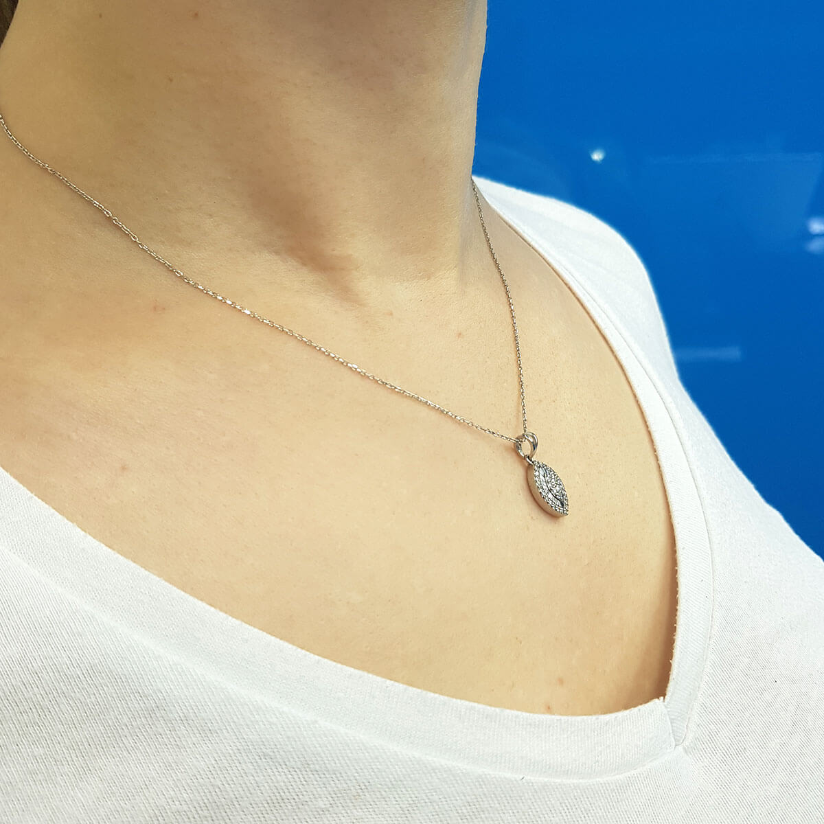 Diamond Marquise Susa Necklace