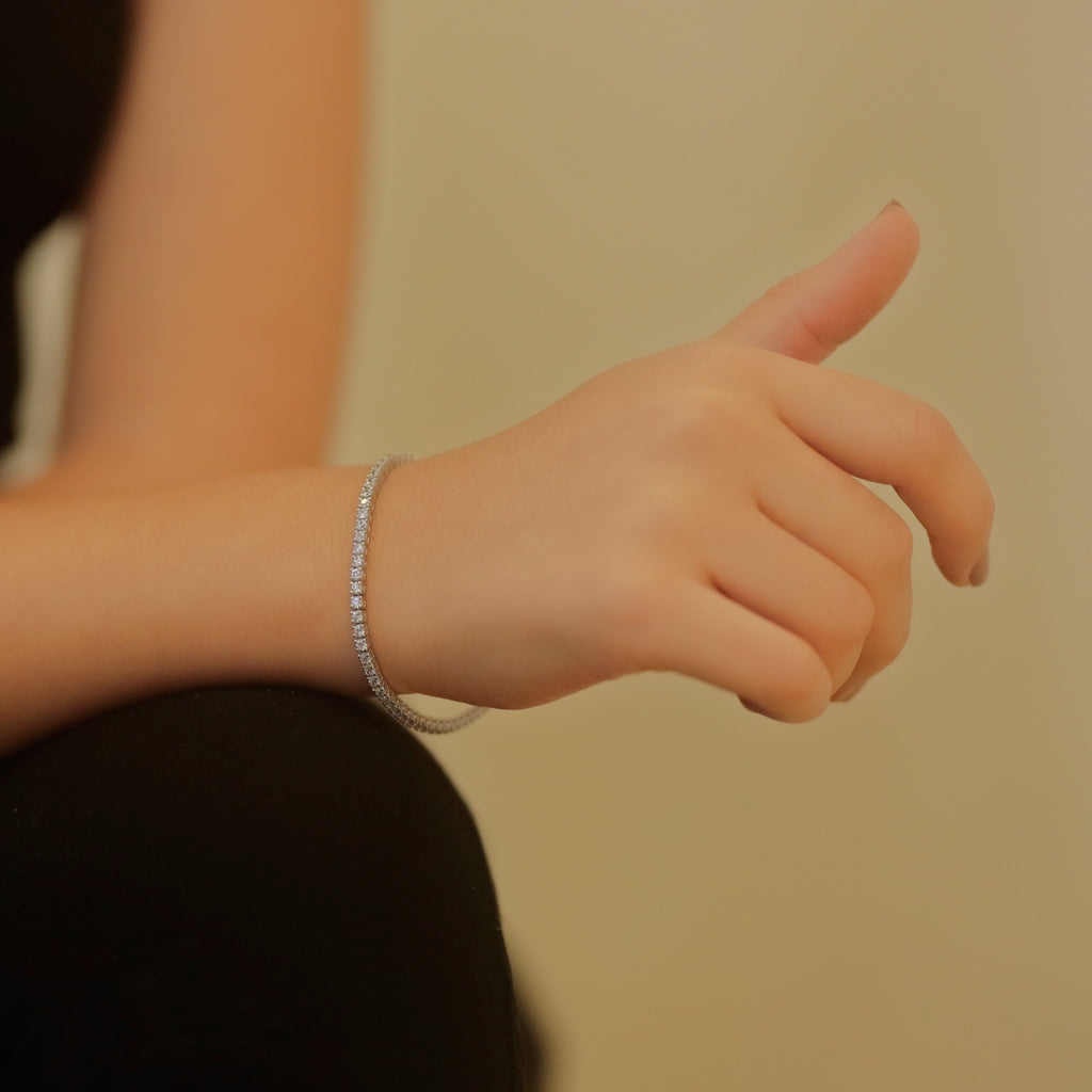 3.80 Carat Diamond Tennis Bracelet