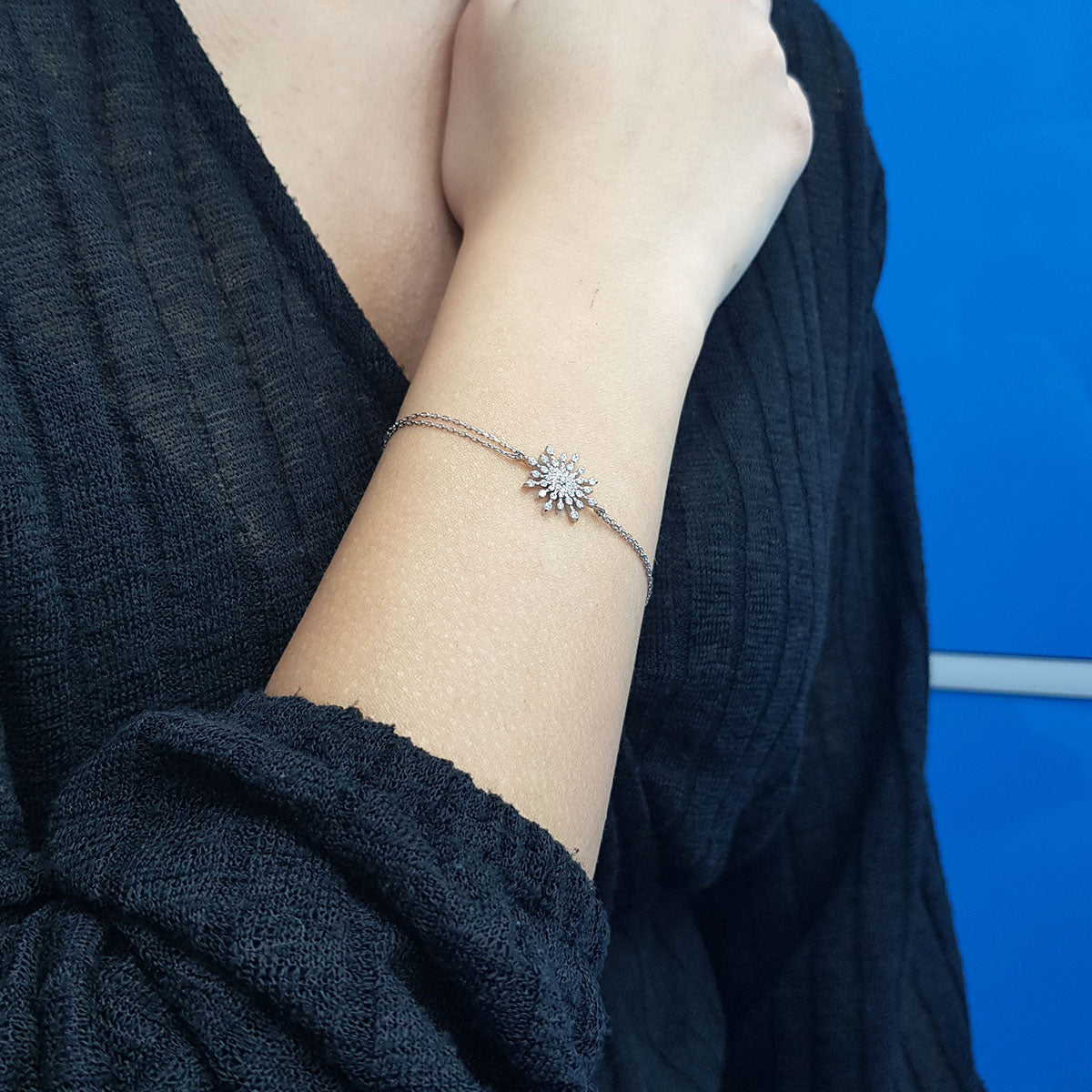 Diamond Snowflake Bracelet