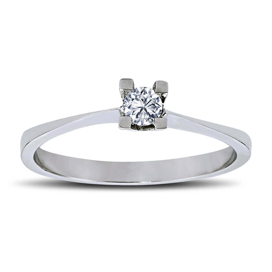 0.12 Carat Diamond Solitaire Ring