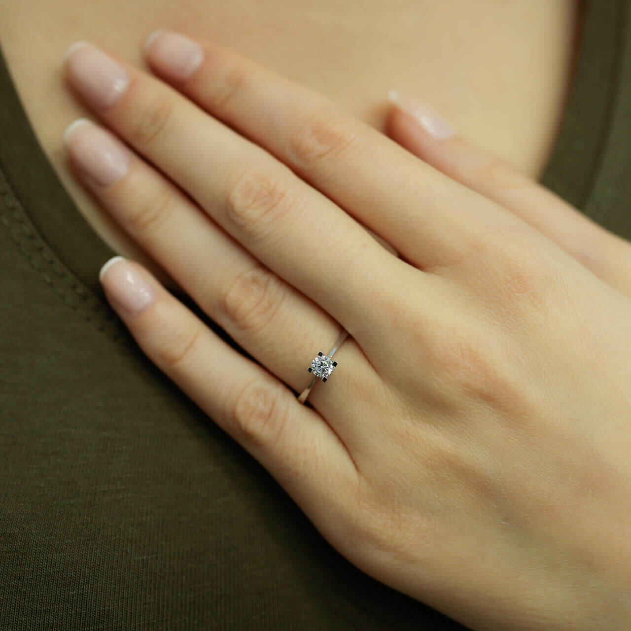 0.24 Carat Diamond Solitaire Ring