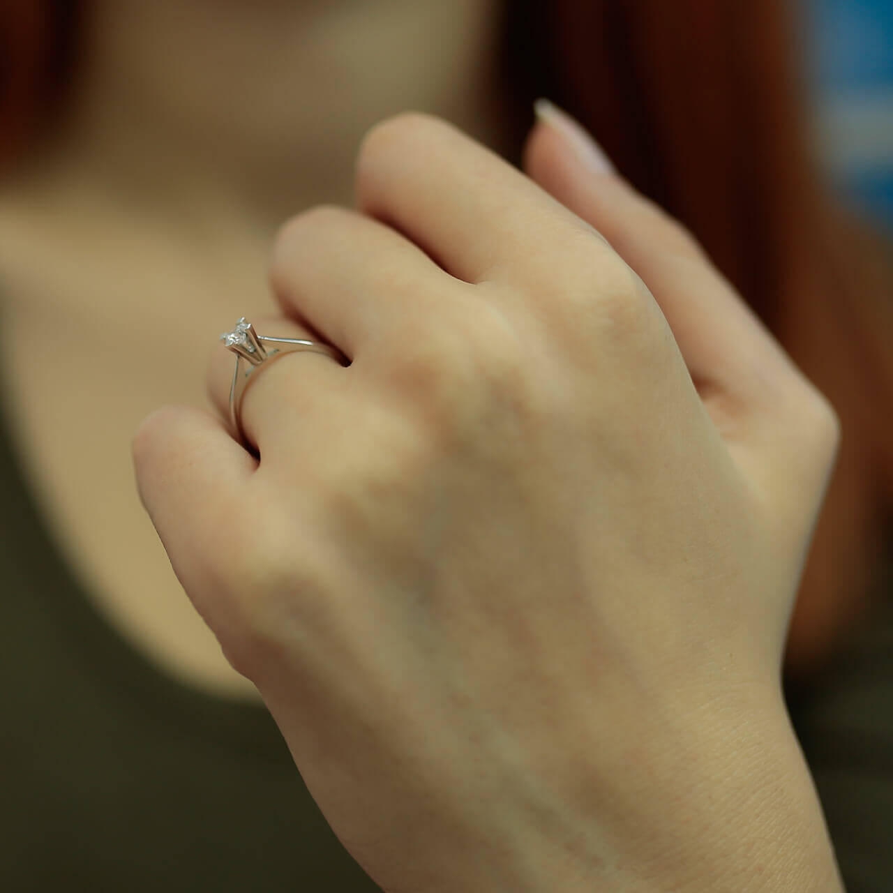 0.18 Carat Diamond Solitaire Ring