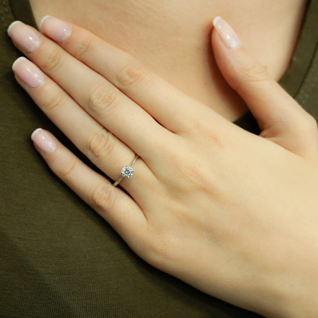 0.46 Carat Diamond Solitaire Ring