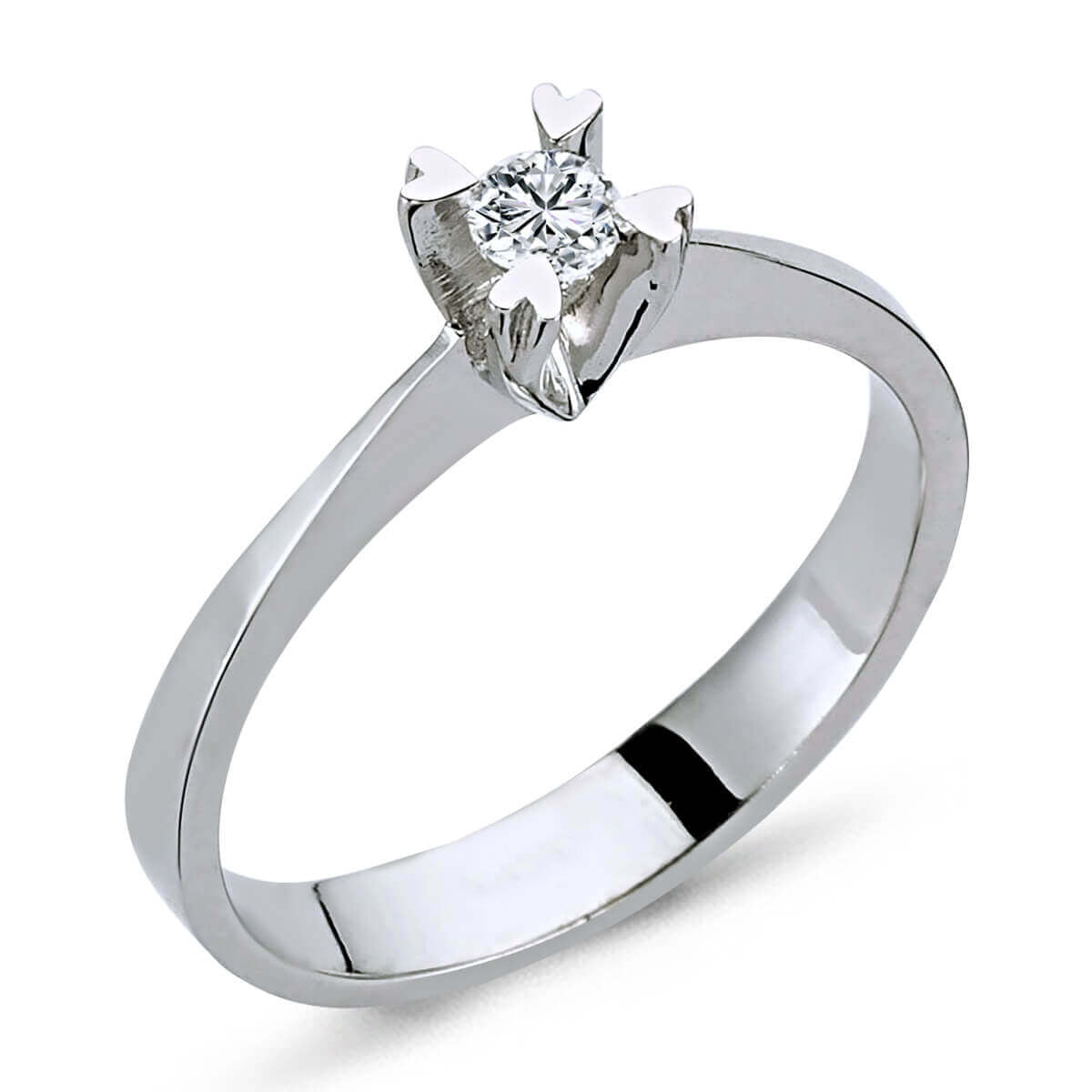 G Color 0.12 Carat Diamond Solitaire Ring