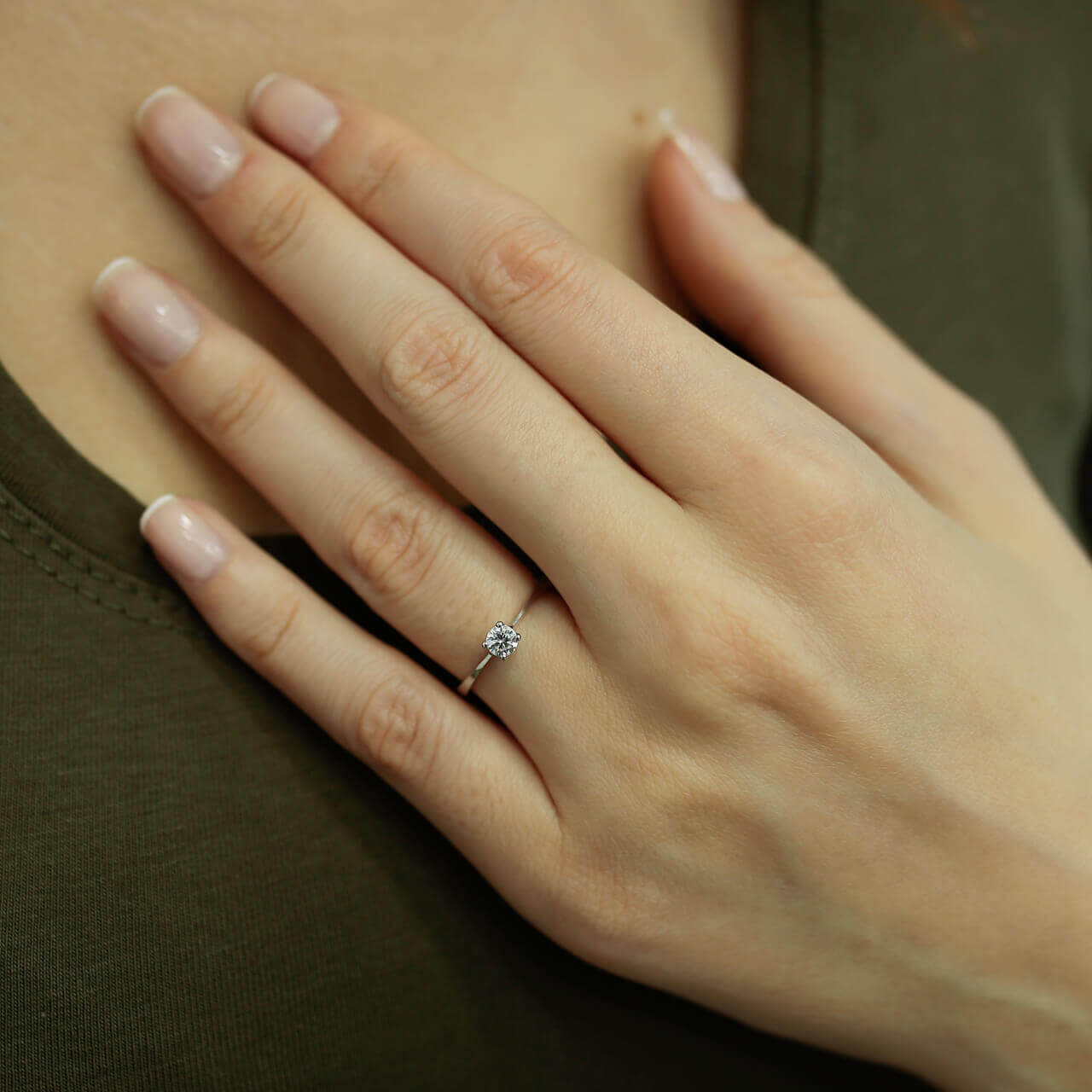 0.22 Carat Diamond Solitaire Ring