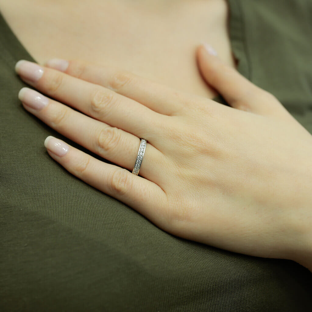 0.30 Carat Diamond Half Ring